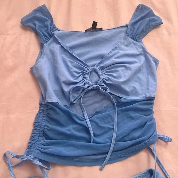 Current Mood Sky Blue Mesh Fairy Set - Picture 2 of 6